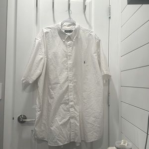 Polo Ralph Lauren Button Down Short Sleeve Shirt - 3XLT White - Like New